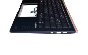 9Z.NFKBU.Q0G original Darfon keyboard incl. topcase DE (german) blue/blue with backlight
