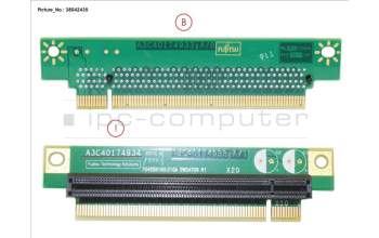 Fujitsu PCIE_1URSR_X16LEFT for Fujitsu Primergy RX2530 M2