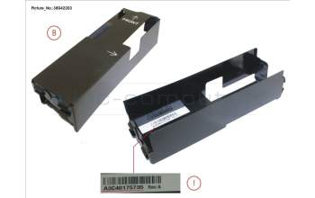 Fujitsu 5-DIMM WIDE AIR DUCT LEFT for Fujitsu Primergy BX2560 M2