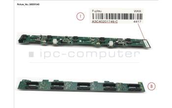 Fujitsu PCIE_1U_10_25SFF for Fujitsu Primergy RX2530 M4