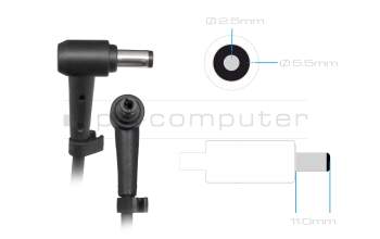 AC-adapter 120.0 Watt rounded for Medion Erazer Crawler E50