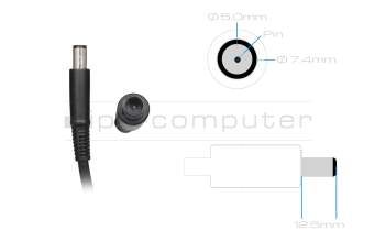 AC-adapter 180.0 Watt slim original for Dell G3 17 (3779)