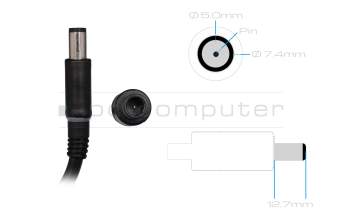 AC-adapter 240.0 Watt slim original for Dell Latitude 14 (E6440)