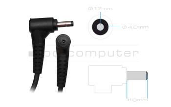AC-adapter 45 Watt EU wallplug rounded original for Lenovo IdeaPad 110-17ACL (80UM)