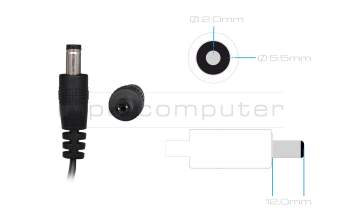 AC-adapter 60.0 Watt original for Acer ED322QRPd