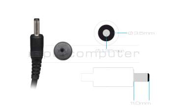 AC-adapter 65.0 Watt EU wallplug original for Medion Akoya E13203 (NS13G)