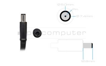 AC-adapter 65.0 Watt normal 19.5V original for HP Compaq nw8440 Mobile Workstation