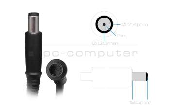 AC-adapter 90.0 Watt original for HP Envy m6-1268sf (E4Q59EA)