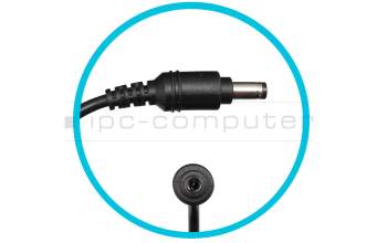 AC-adapter 90.0 Watt rounded for Mifcom V5 i7 - MX150 (15,6\") (N850HL)