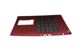 ACM16P66D0 original Chicony keyboard incl. topcase DE (german) black/red with backlight