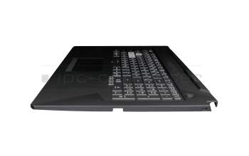 AEBKXG00010 original Quanta keyboard incl. topcase DE (german) black/transparent/black with backlight