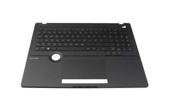 AEEXFG00010 original Quanta keyboard incl. topcase DE (german) black/black with backlight (ASUS Dial)