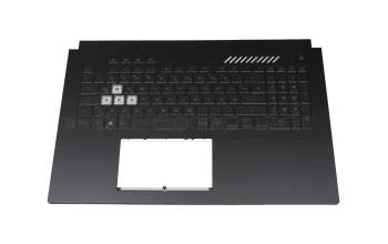 AENJKG00010 original Quanta keyboard incl. topcase DE (german) black/transparent/black with backlight