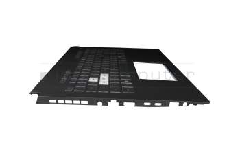 AENJKG00010 original Quanta keyboard incl. topcase DE (german) black/transparent/black with backlight