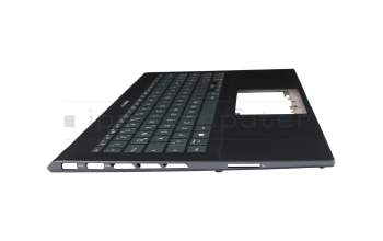 AEUJ7G00010 original Quanta keyboard incl. topcase DE (german) anthracite/grey with backlight