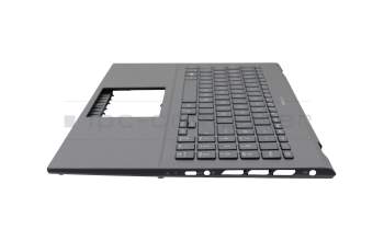 AEUJ7G00010 original Quanta keyboard incl. topcase DE (german) grey/grey with backlight