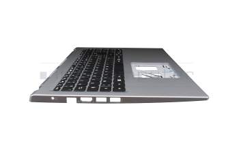 AEZAUF02110 original Acer keyboard incl. topcase FR (french) black/silver
