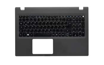 AEZRTG00110 original Acer keyboard incl. topcase DE (german) black/grey