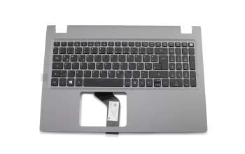 AEZRTG01010 original Acer keyboard incl. topcase DE (german) black/silver with backlight