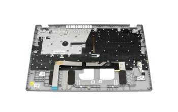 AEZYXG00040 original Acer keyboard incl. topcase DE (german) grey/grey with backlight