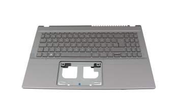 AEZYXS00040 original Acer keyboard incl. topcase CH (swiss) grey/grey with backlight