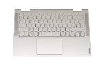 AM1FG000110 original keyboard incl. topcase DE (german) silver/silver with backlight