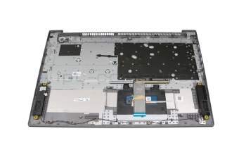 AM1JX000 original Lenovo keyboard incl. topcase DE (german) grey/silver (Fingerprint)