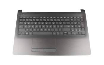 AM204000110 original HP keyboard incl. topcase DE (german) black/black (wave)