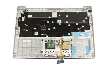 AM2GK000500 original Lenovo keyboard incl. topcase DE (german) grey/silver with backlight