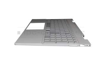 AM2UU000660 original HP keyboard incl. topcase DE (german) silver/silver with backlight (UMA)