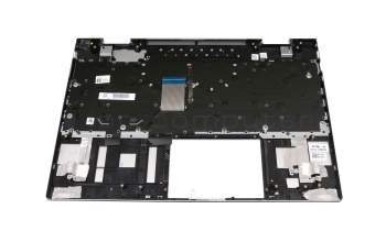 AM2UU000800 original HP keyboard incl. topcase DE (german) silver/silver with backlight (DSC Grafik)