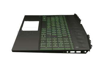 AP2K8000310 original HP keyboard incl. topcase DE (german) black/black with backlight