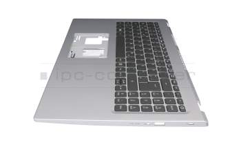 AP34G000810SVT20A original Acer keyboard incl. topcase DE (german) black/silver with backlight