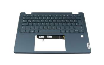 AP3SJ000400 original Lenovo keyboard incl. topcase DE (german) blue/blue with backlight