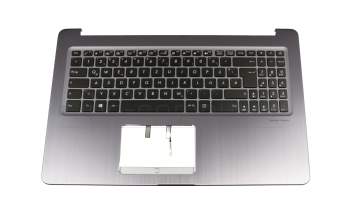 ASM17B16D0J5284 original Chicony keyboard incl. topcase DE (german) black/grey with backlight