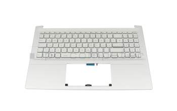 ASM21H66D0J9023 original Asus keyboard incl. topcase DE (german) silver/silver with backlight