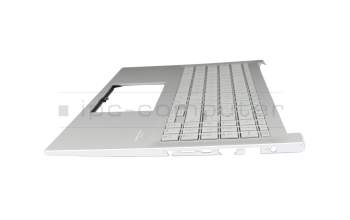 ASM21H66D0J9023 original Asus keyboard incl. topcase DE (german) silver/silver with backlight