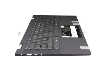 AYP6Y-100095 original Lenovo keyboard incl. topcase DE (german) dark grey/grey (platinum grey)