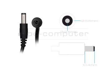 Acer Aopen 27HC5RZa original AC-adapter 48.0 Watt square (5.5/2.2)