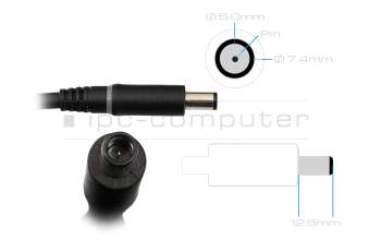 Alienware m18x R1 (DDR3) GaN-AC-adapter 360.0 Watt rounded