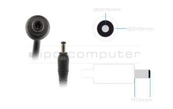 Alternative for 0A001-00861100 original Asus AC-adapter 120.0 Watt edged Straight plug