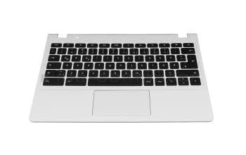 Alternative for 60.SHEN7.007 original Acer keyboard incl. topcase DE (german) black/white