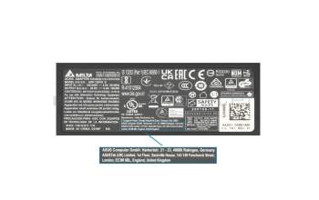 Alternative for ADP-120VH Delta Electronics AC-adapter 120.0 Watt edged Straight plug