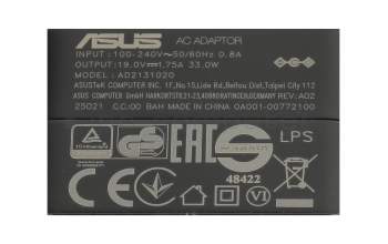 Asus E403SA original AC-adapter 33.0 Watt EU Wallplug small