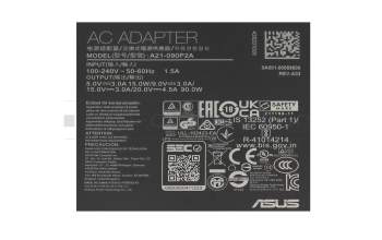 Asus UX5400ZB original USB-C AC-adapter 90.0 Watt