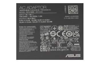 Asus ZenBook 14 UM425UA original USB-C AC-adapter 65.0 Watt