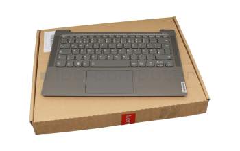 B190220A original Lenovo keyboard incl. topcase DE (german) grey/grey with backlight