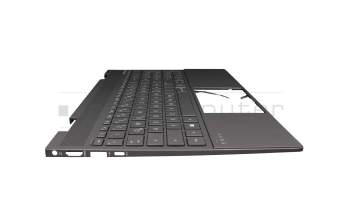 BJSWDA0M2F5A3B original HP keyboard incl. topcase DE (german) black/black with backlight (Nightfall Black)