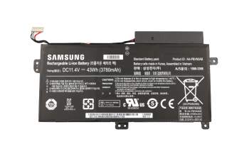 Battery 43Wh original suitable for Samsung NP470R5E