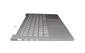 C05-04036 2008261633 original Lenovo keyboard incl. topcase DE (german) silver/silver with backlight